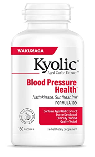 Kyolic Aged Garlic Extract Formula 109, Blood Pressure Health, 160 Capsules
